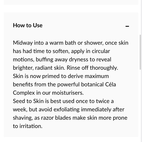 5/$25 Cela Seed to Skin Scrub New 20ml - Picture 5 of 8